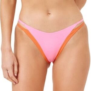 L*SPACE Billie Bikini Bottom in Guava